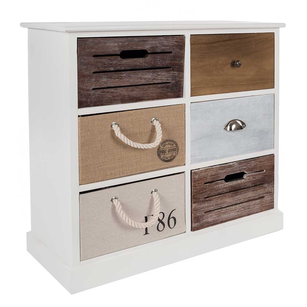 70x72x30 Design Kommode mit sechs Schubladen - Amare