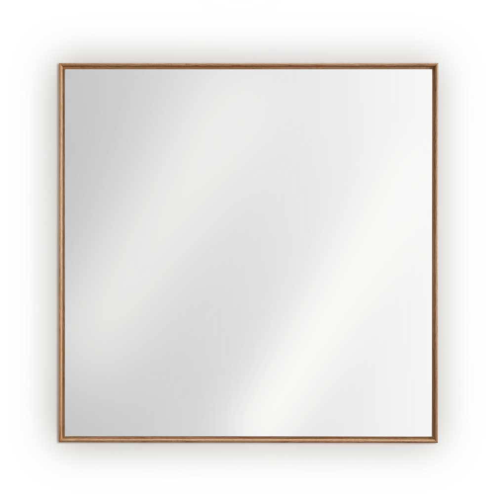 80x80 Garderobenspiegel mit Holzrahmen - Zonga