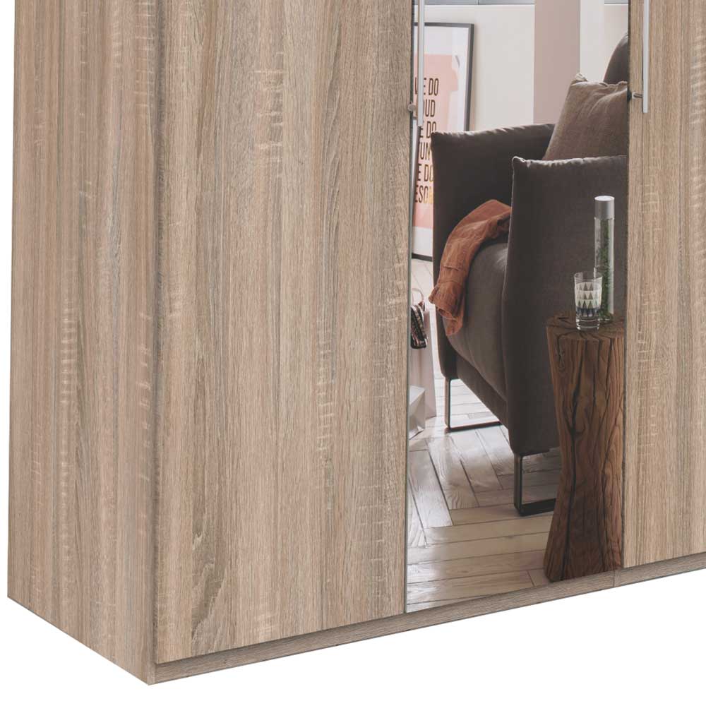 Schmaler Schlafzimmer-Schrank mit Spiegel - Zayun