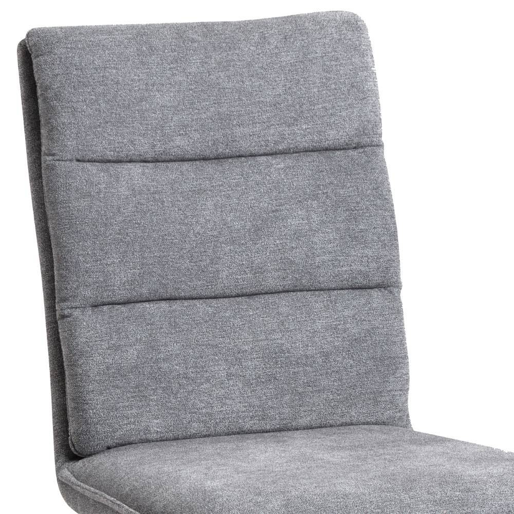 Esszimmer-Polsterstühle in Grau und Wildeiche - Pogarana (2er Set)