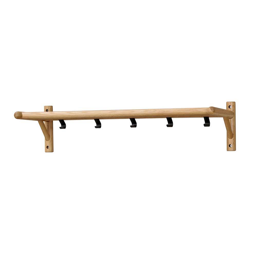 Minimalistische Wandgarderobe aus Eiche - Nuymana