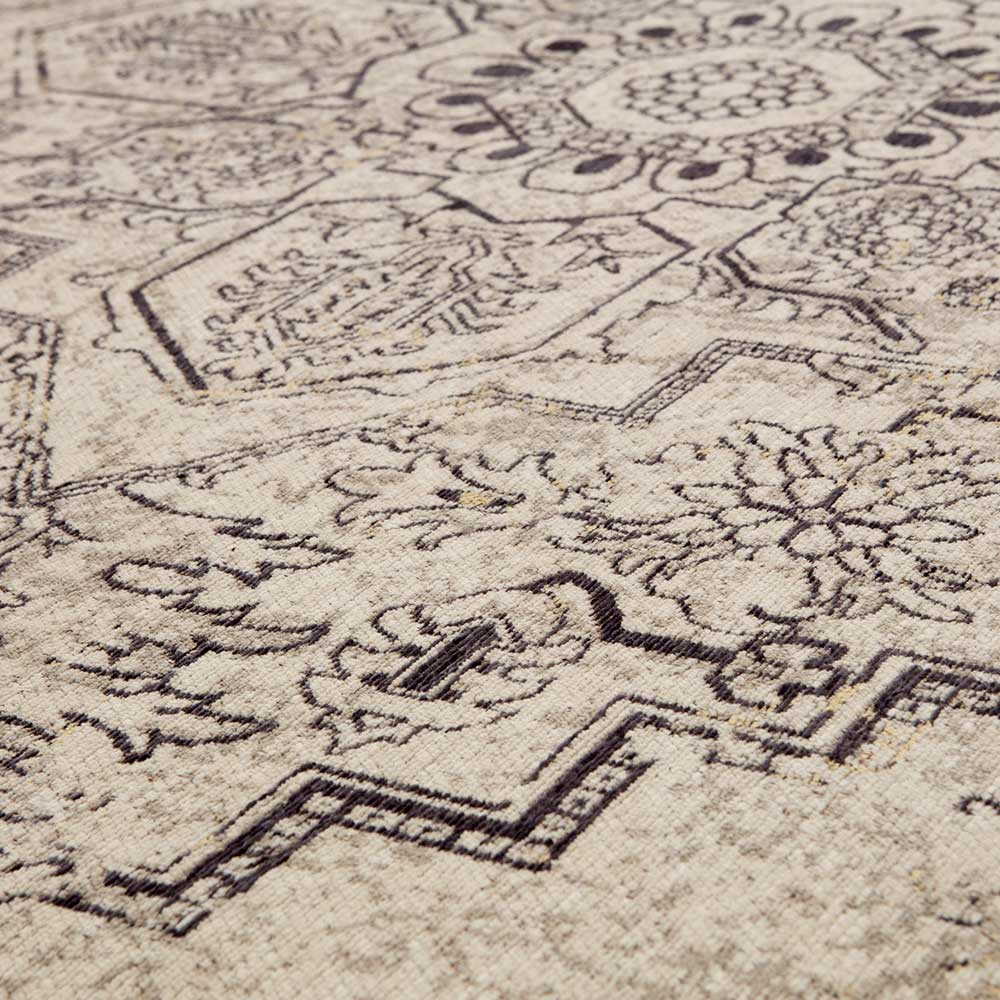 Kurzflor Vintage Look Teppich mit Orient Muster - Orbits