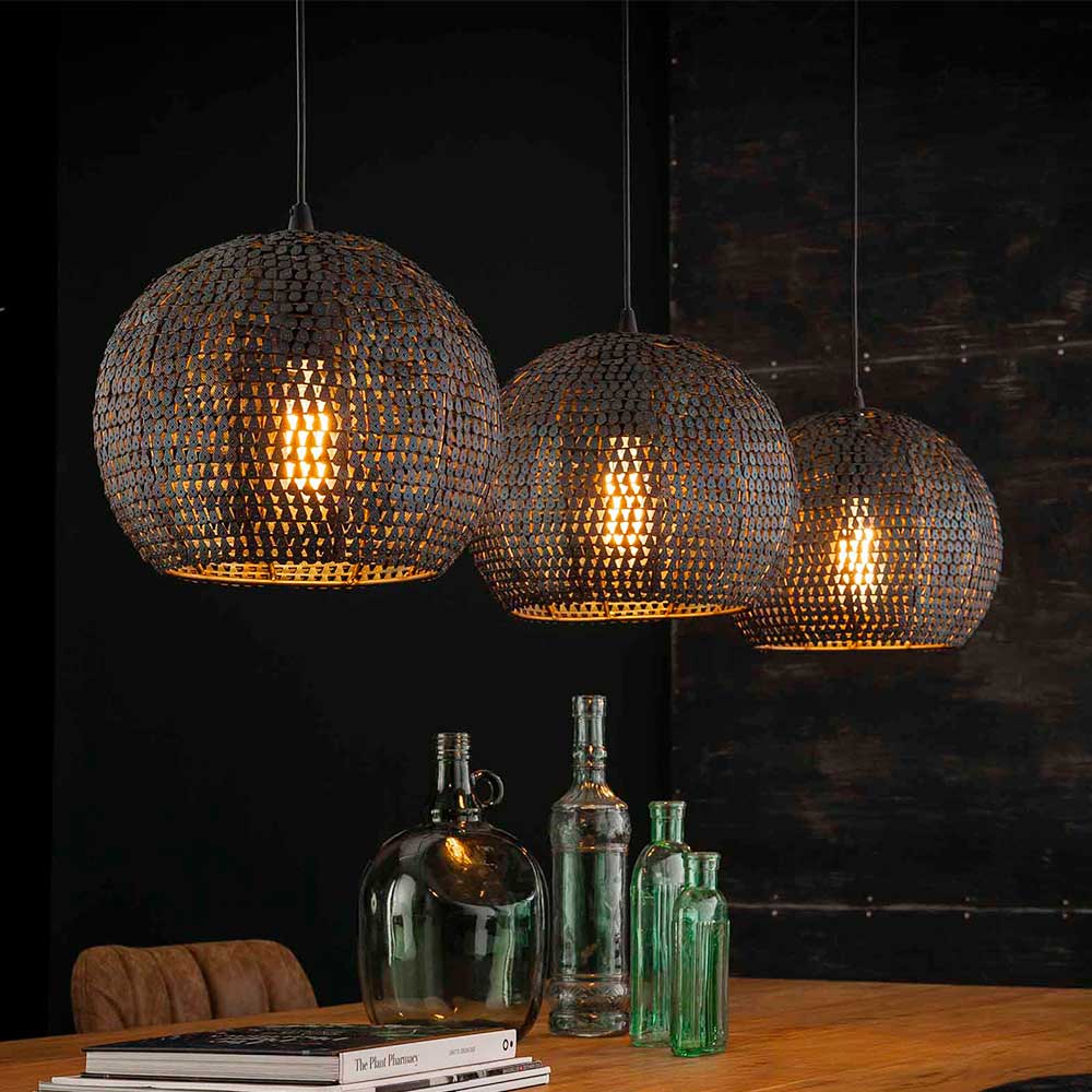 Design-Pendelleuchte mit drei Schirmen - Longos