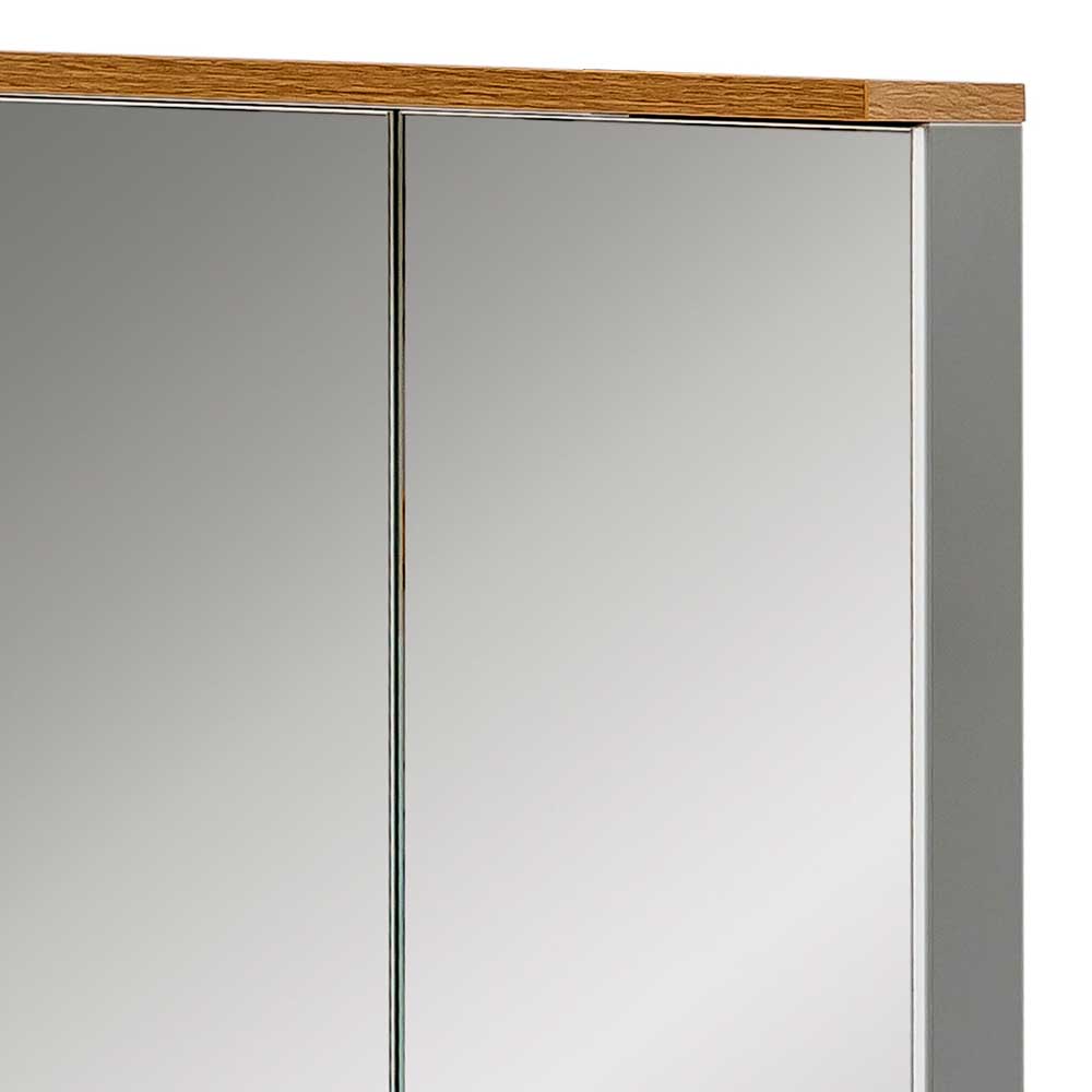 3-türiger Spiegel Badschrank 71 cm breit - Nienzo