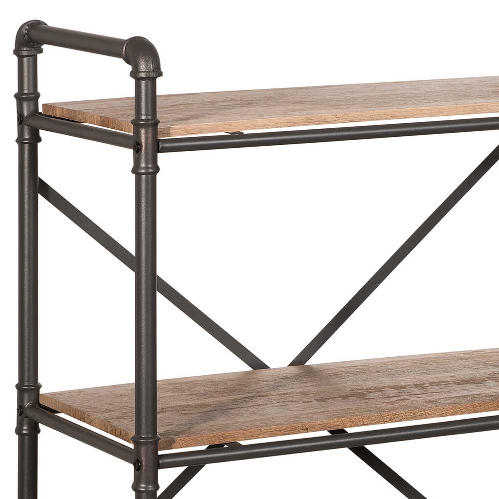 Factory Style Regal in verwitterter Holz Optik - Nenvia