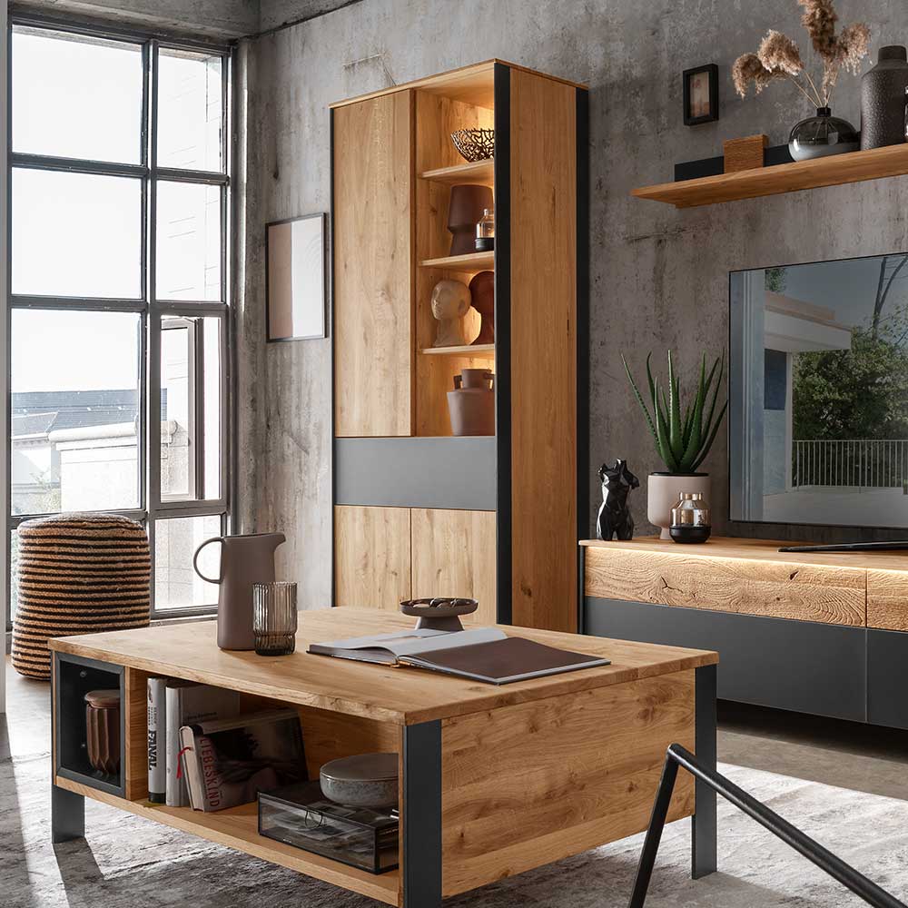 Wohnzimmer Schrank mit Beleuchtung LED - Viligrana