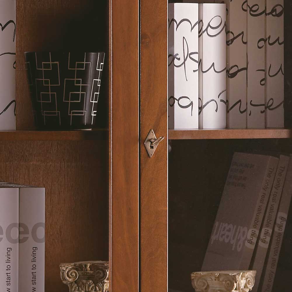 94x179x38 Vitrinenschrank im klassischen Stil - Lemerzi