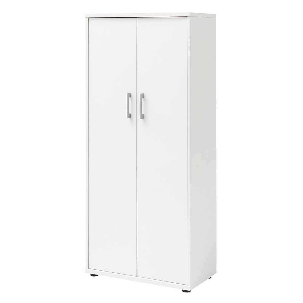 65x147x35 2-türiger Officeschrank in Weiß - Radiassu