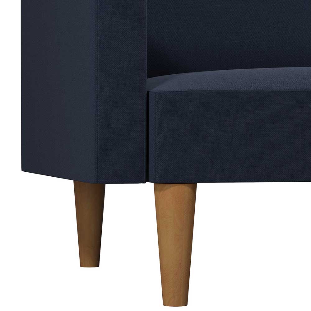 3-Sitzer Schlafcouch in Blau Stoff - Juleste