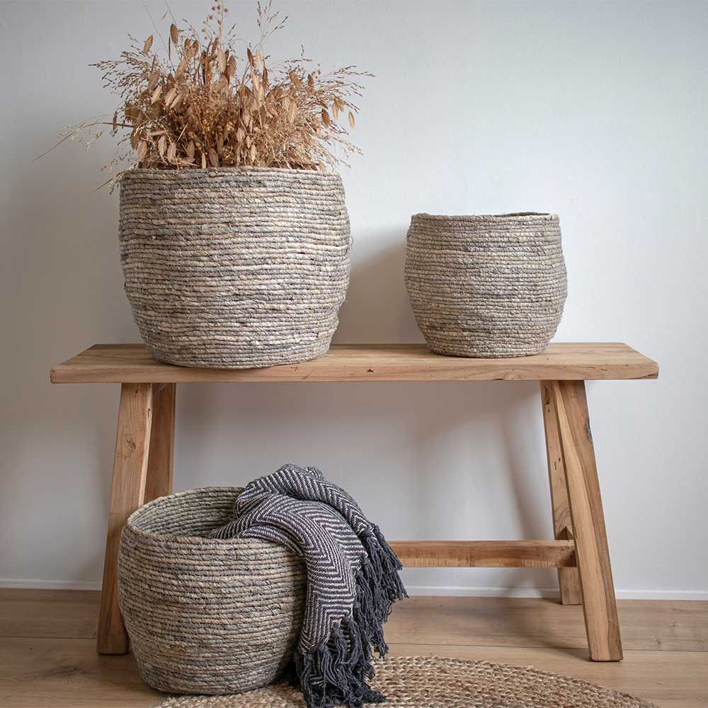 90x45x25 Teakholz Bank naturbelassen - Verdena