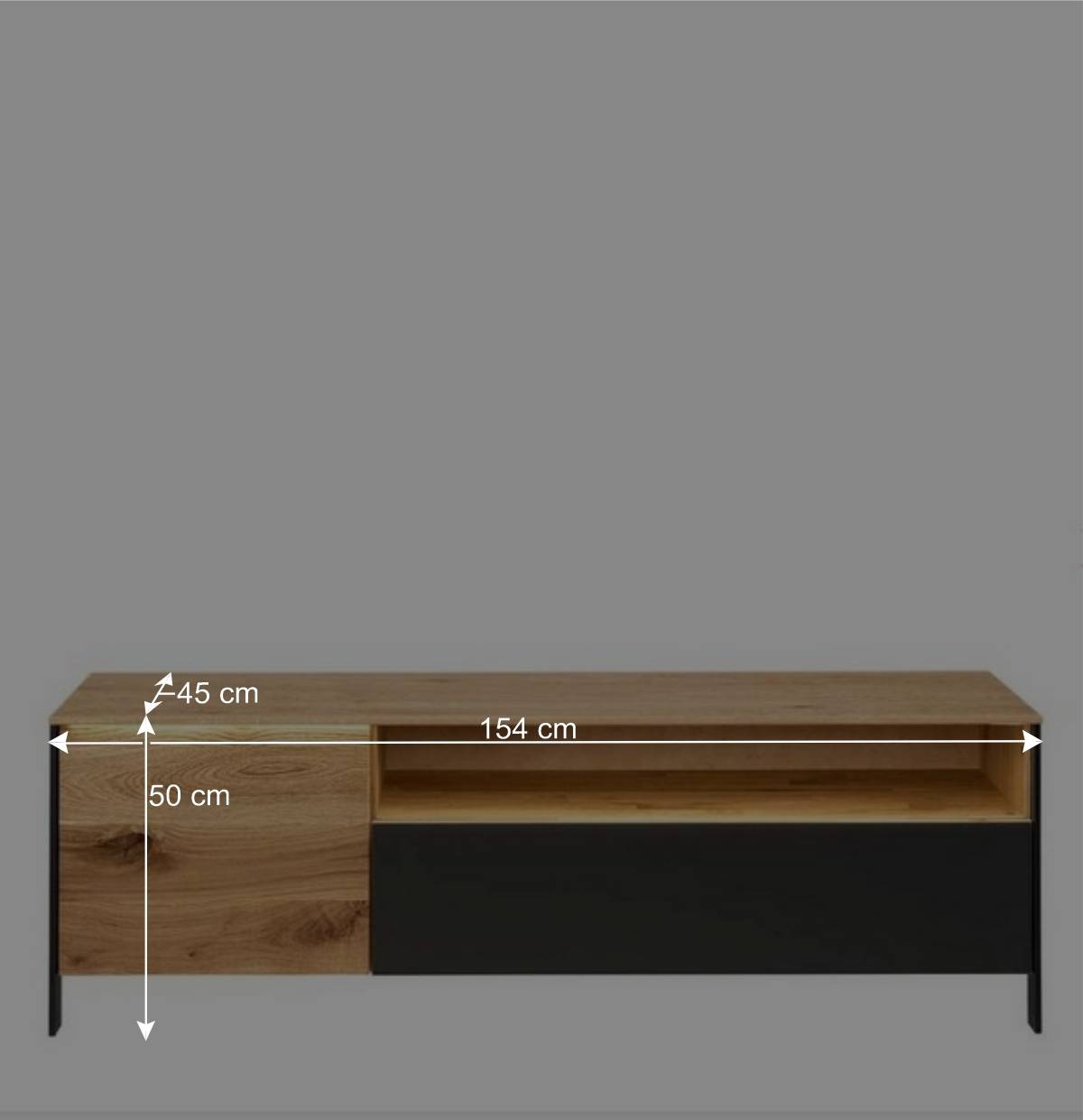 TV Wohnwand Möbelset 194 cm breit - Viligrana (dreiteilig)