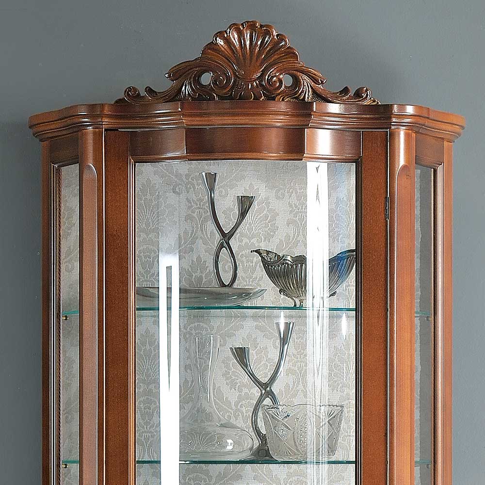 Hochwertige Vitrine im Barock Stil Dentro 214cm hoch