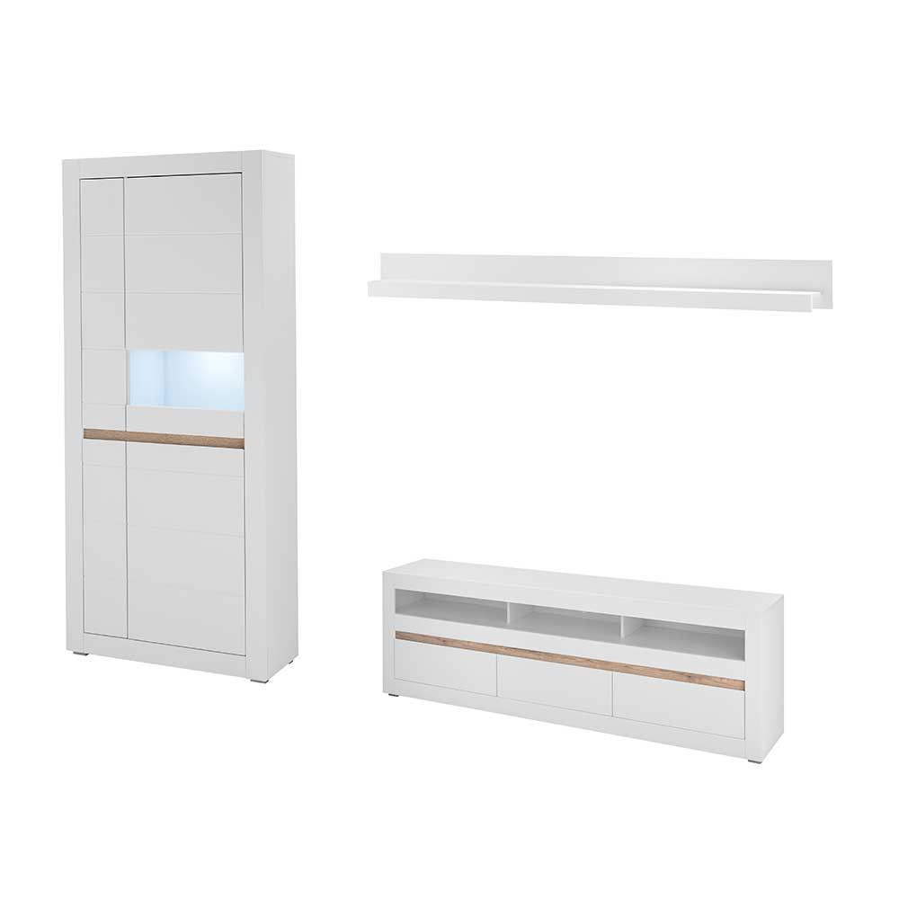 Wohnwand Set modern - Ilana (dreiteilig)