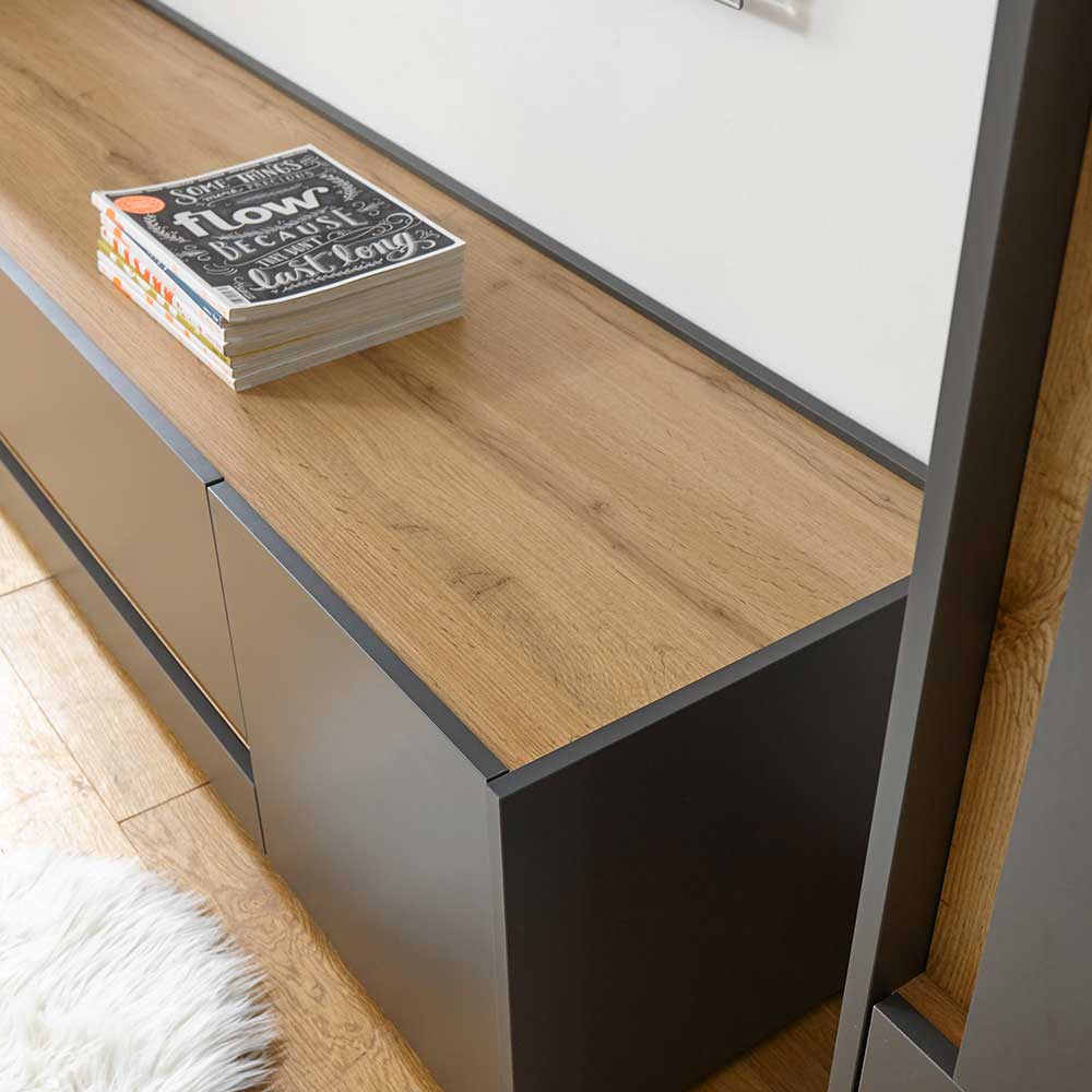 TV Lowboard mit Griffmulden - Ahilav