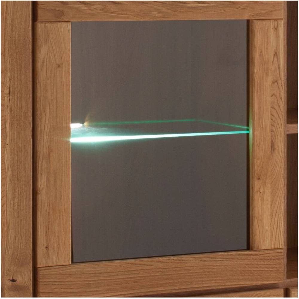 Highboard Vitrine in Wildeiche - Scarlett