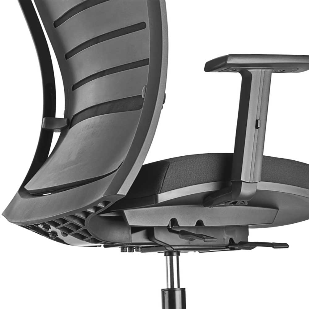 Ergonomischer Schreibtischsessel in Schwarz - Gioja