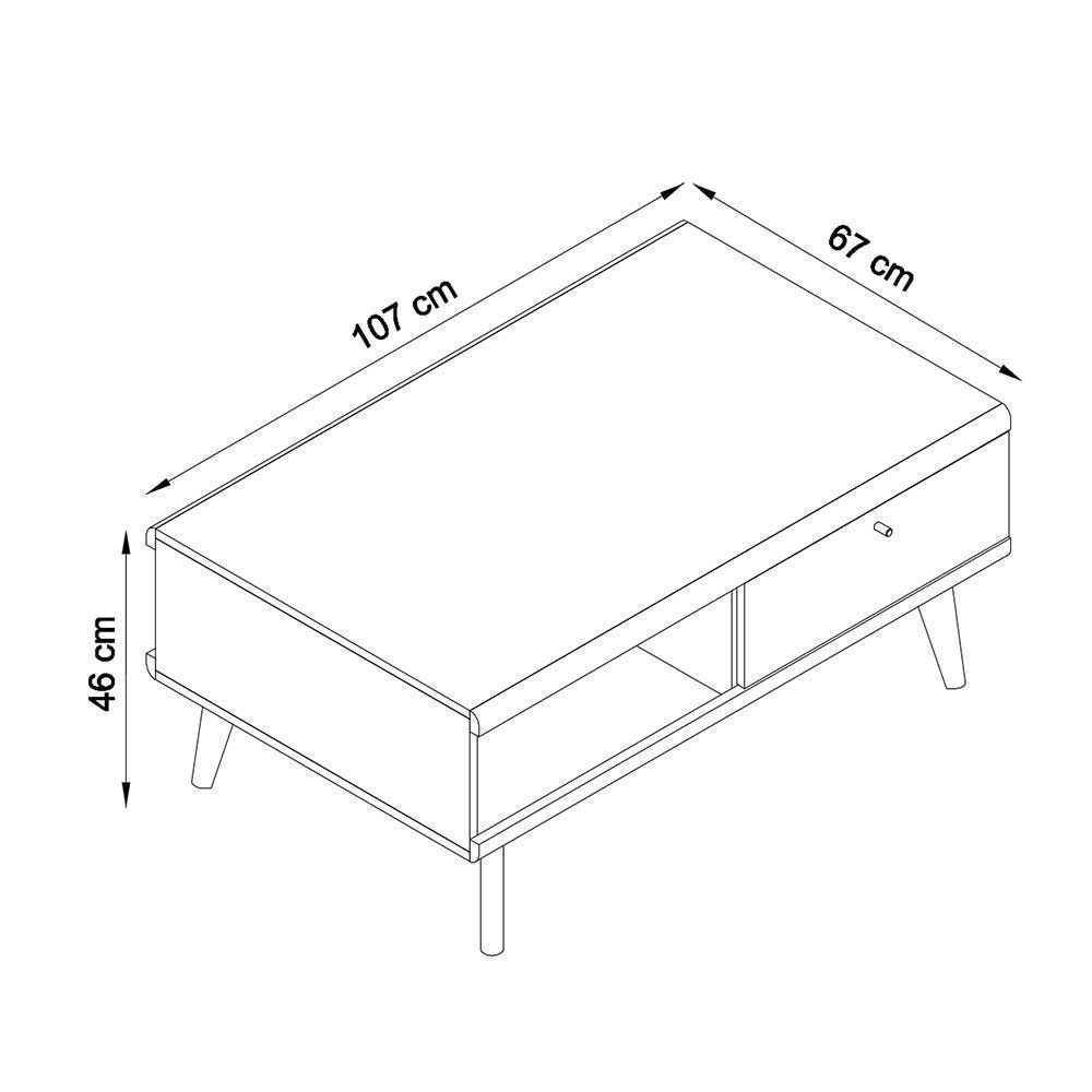 Set Wohnzimmer Möbel mit Sofatisch - Cablos I (fünfteilig)