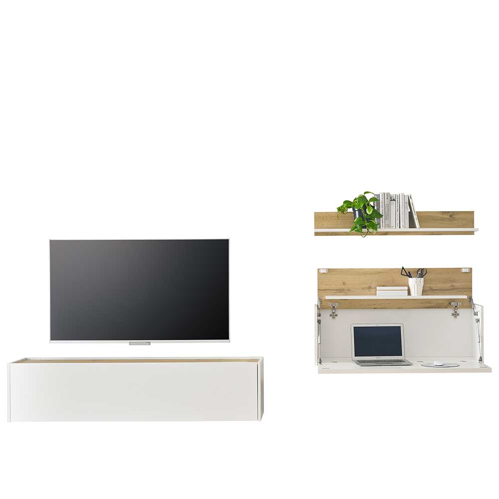 TV Board & Regal & Sekretär hängend - Nonessia (dreiteilig)