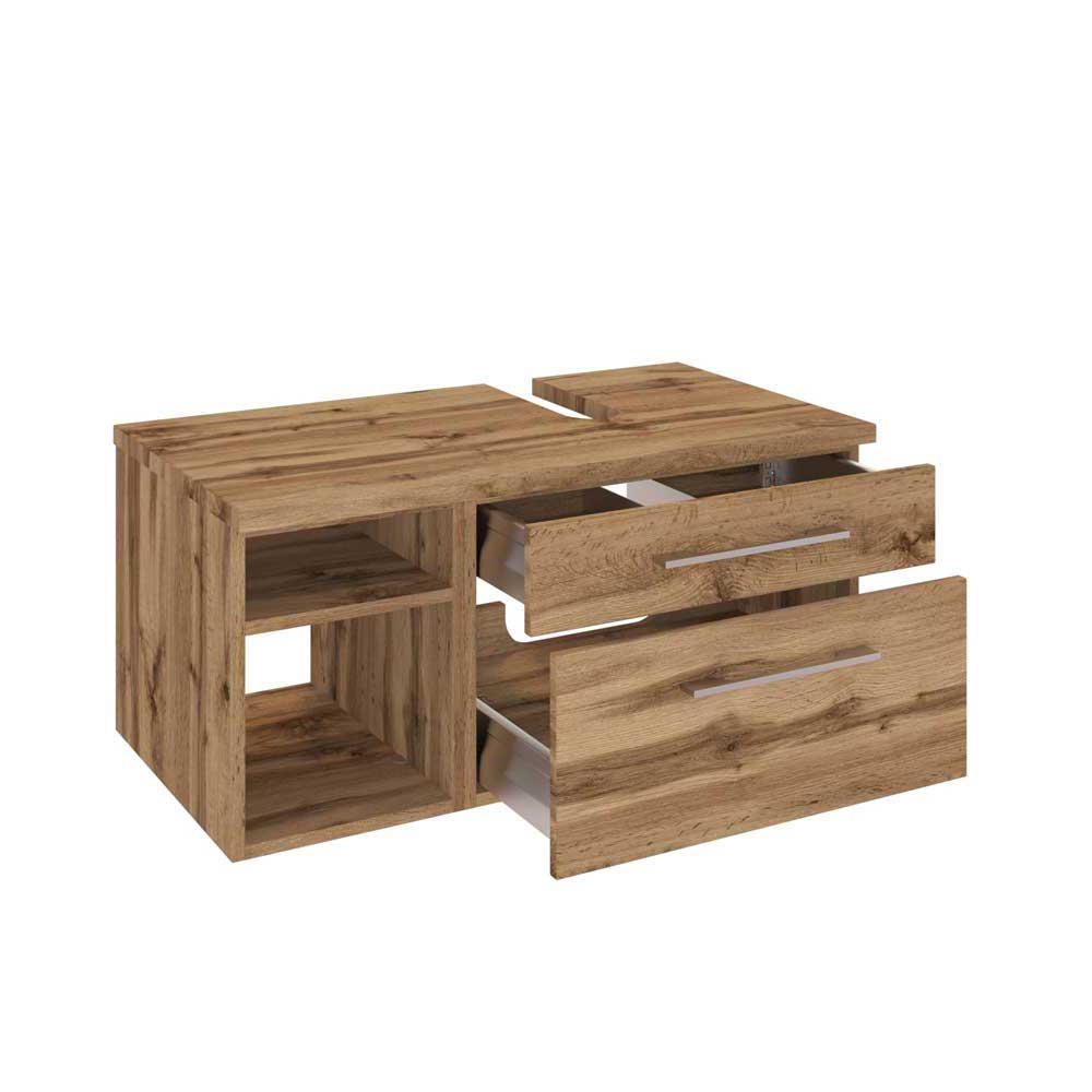 90cm Waschbecken-Schrank mit Regal - Userina