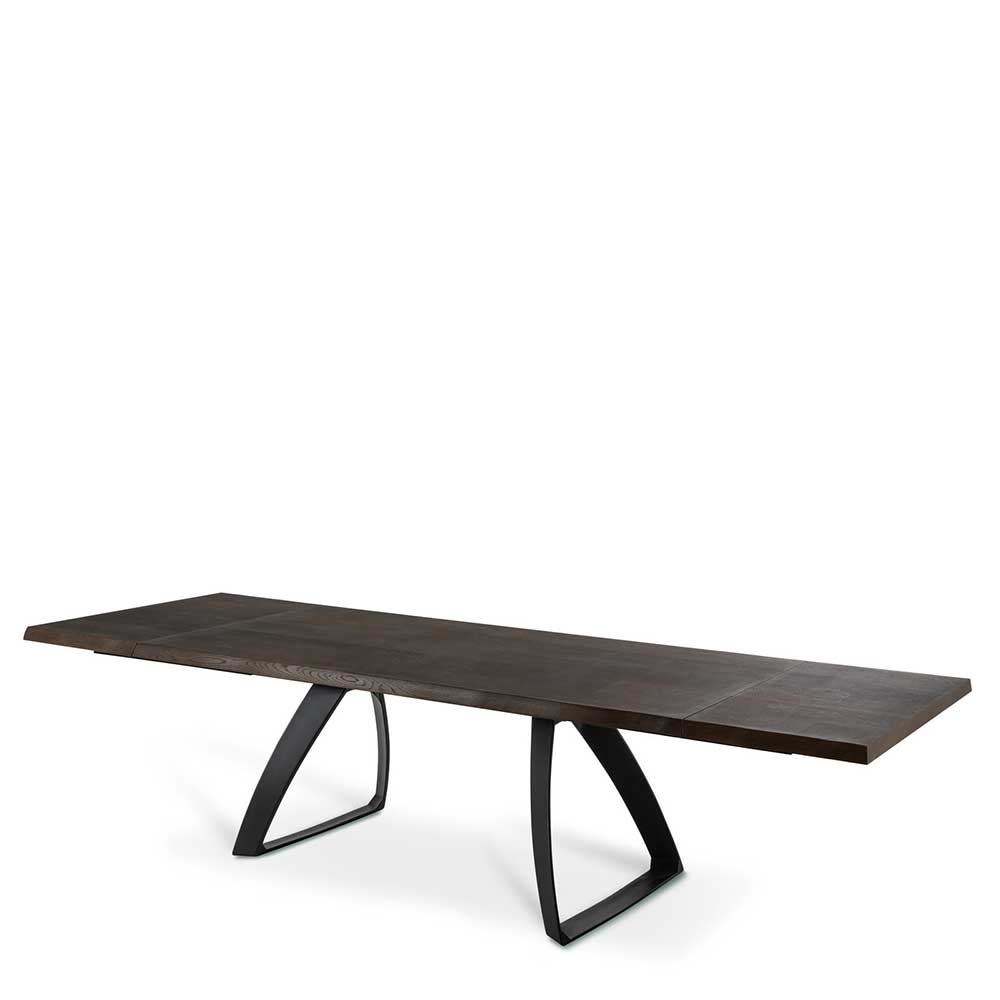 Design Ausziehtisch in Eiche dunkel Furnier - Daylight