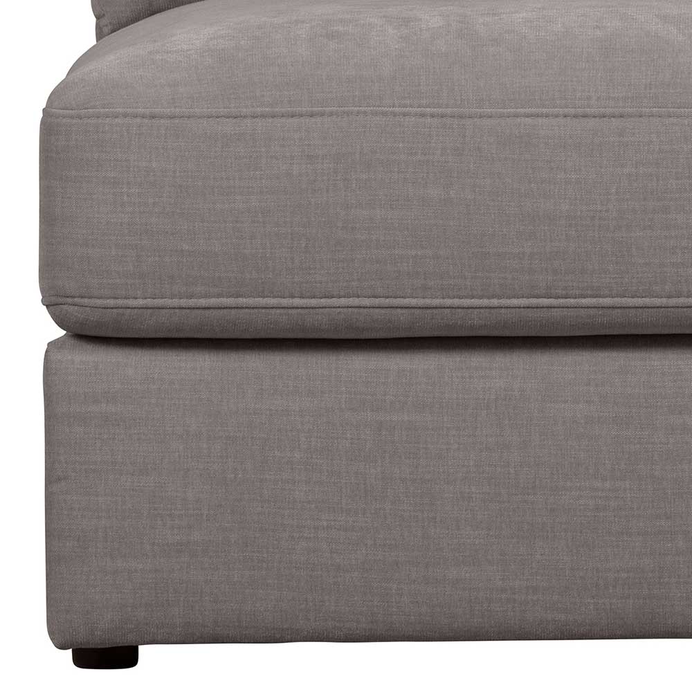 Modulsofa Einsitzer in Grau Stoff - Gregg