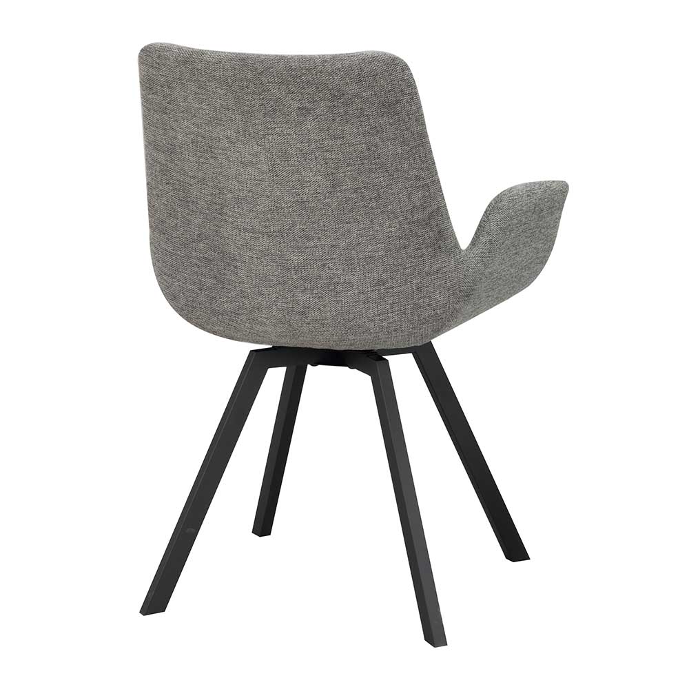 Skandi Design Polsterstühle in Grau - Matsy (2er Set)