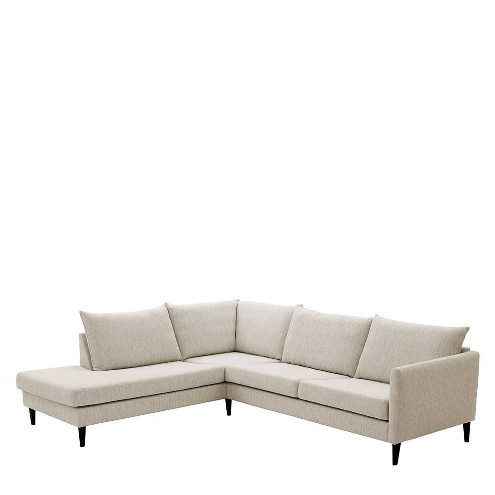 Moderne Eckcouch in Creme - Bentema