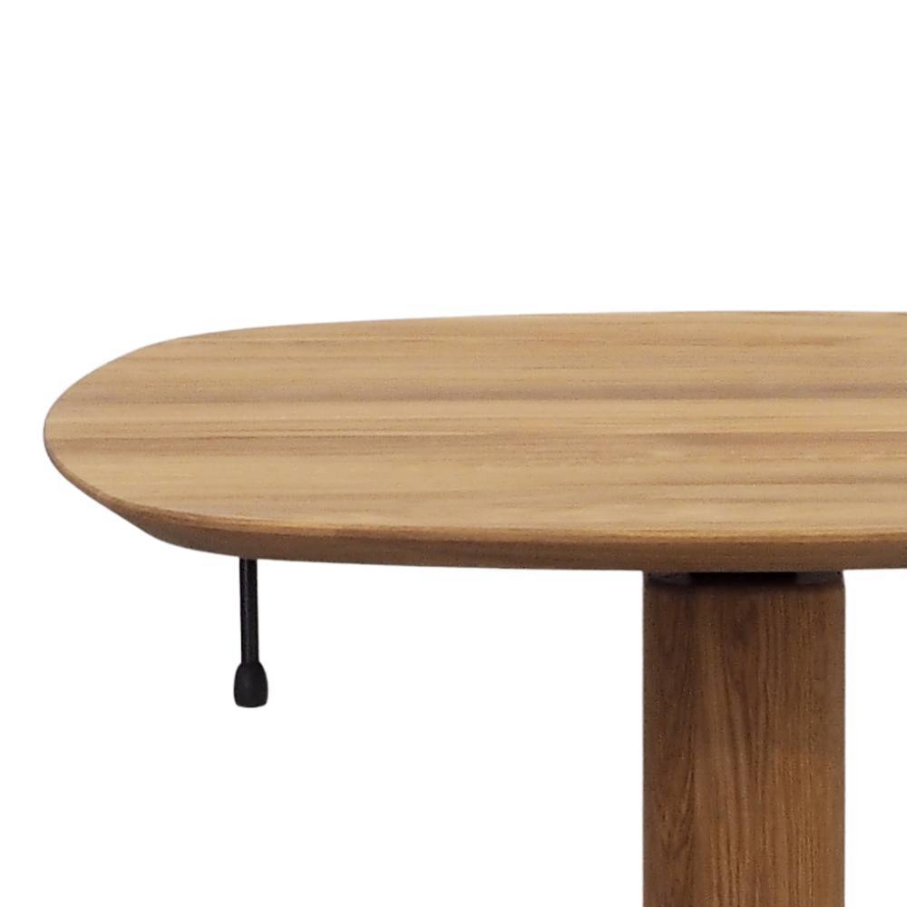 Höhenverstellbarer Couchtisch aus Eiche Massivholz - Joi