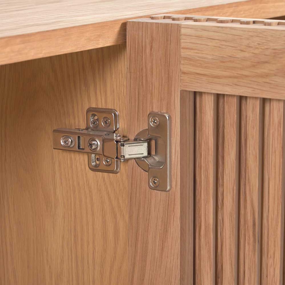 180x72x43 Sideboard mit vier Lamellen Türen - Azuro