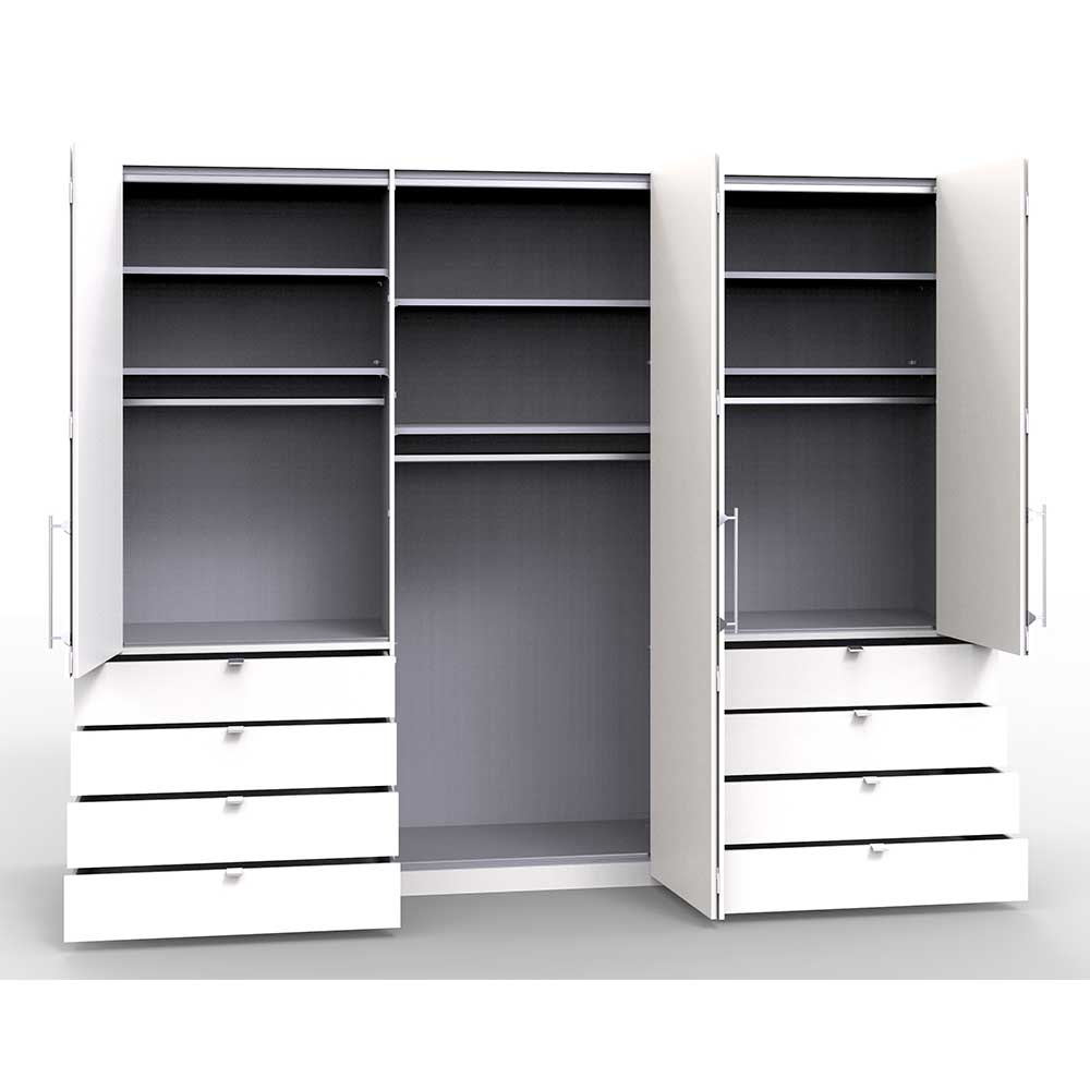 Panorama Kleiderschrank in Creme Glas - Zidarie