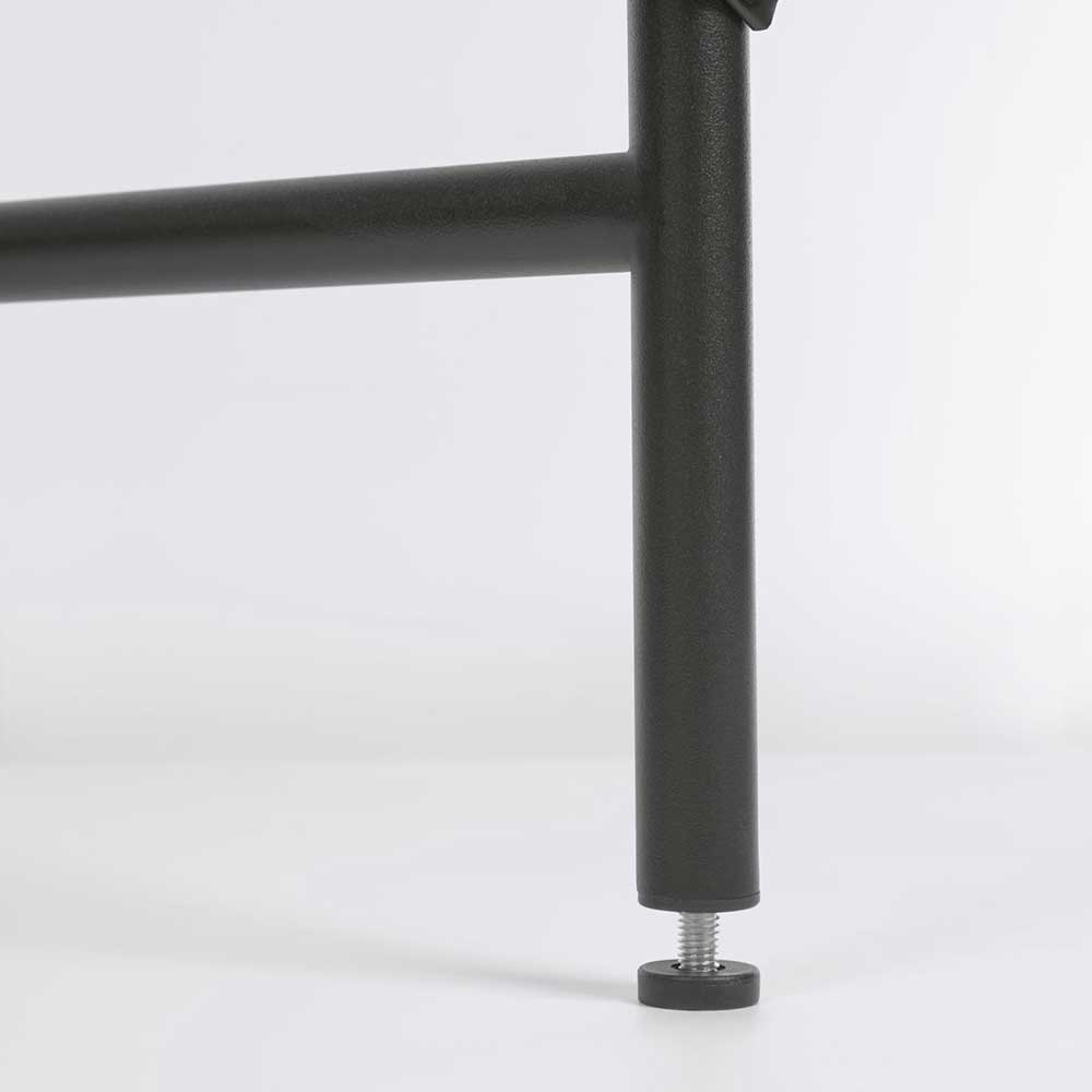 Schreibtisch aus Metall in Schwarz - Andjes