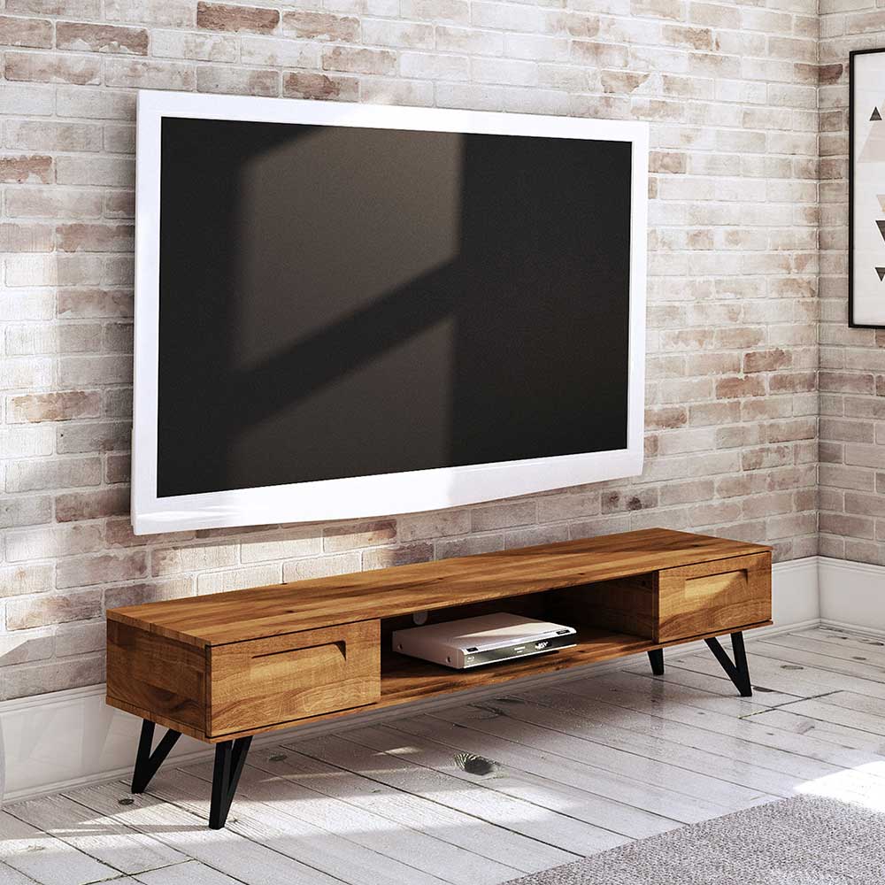 182x42x45 TV Unterschrank aus Wildeiche - Mandirov