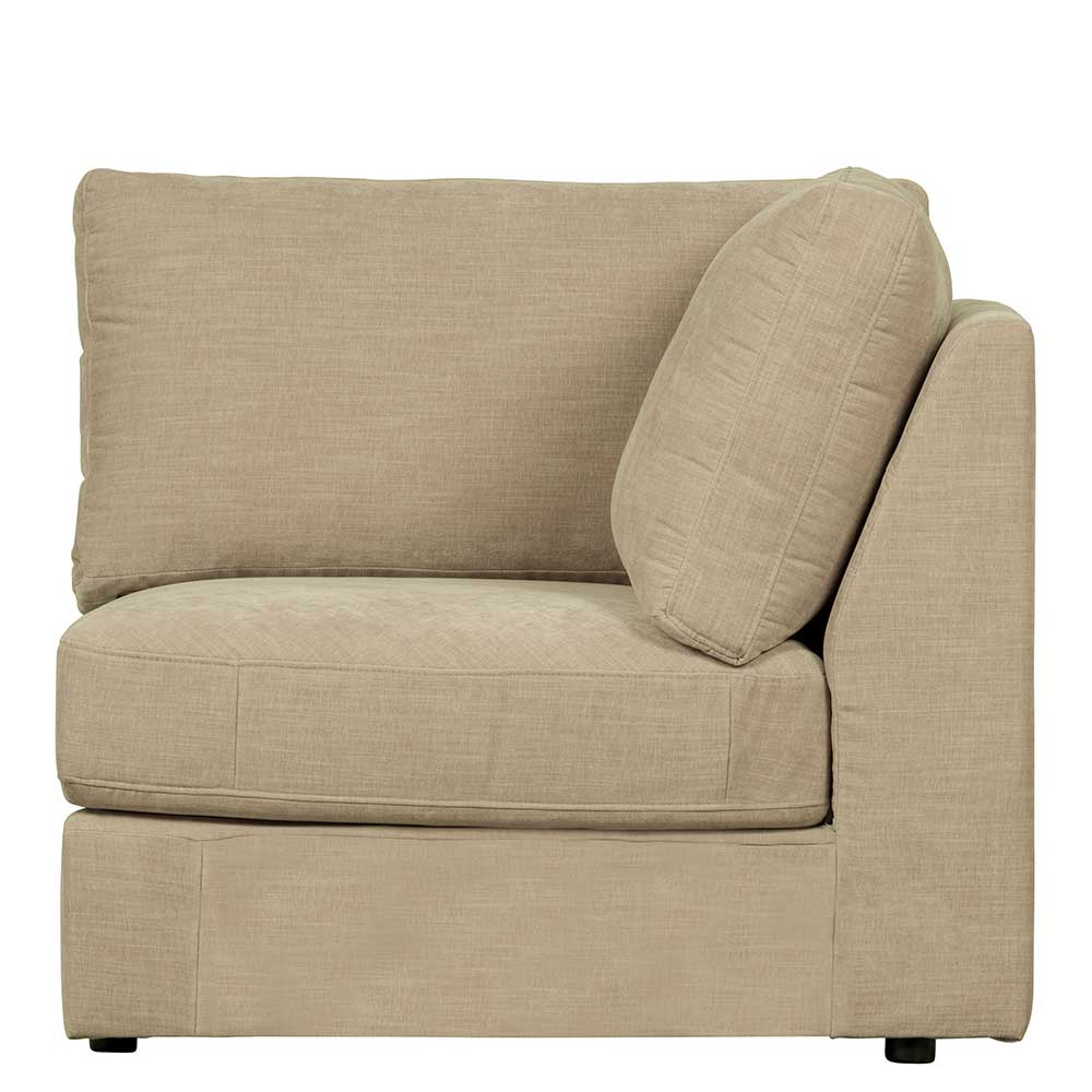 Moderner 1-Sitzer Sofamodul in Beige mit bequemer Rückenlehne für Wohnzimmer – Philippe