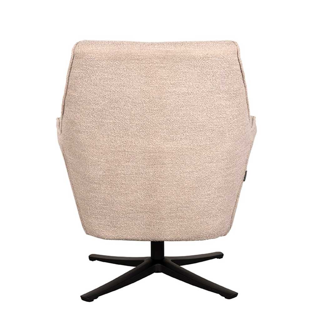 Drehbarer Sessel in Beigegrau Boucle - Gideon