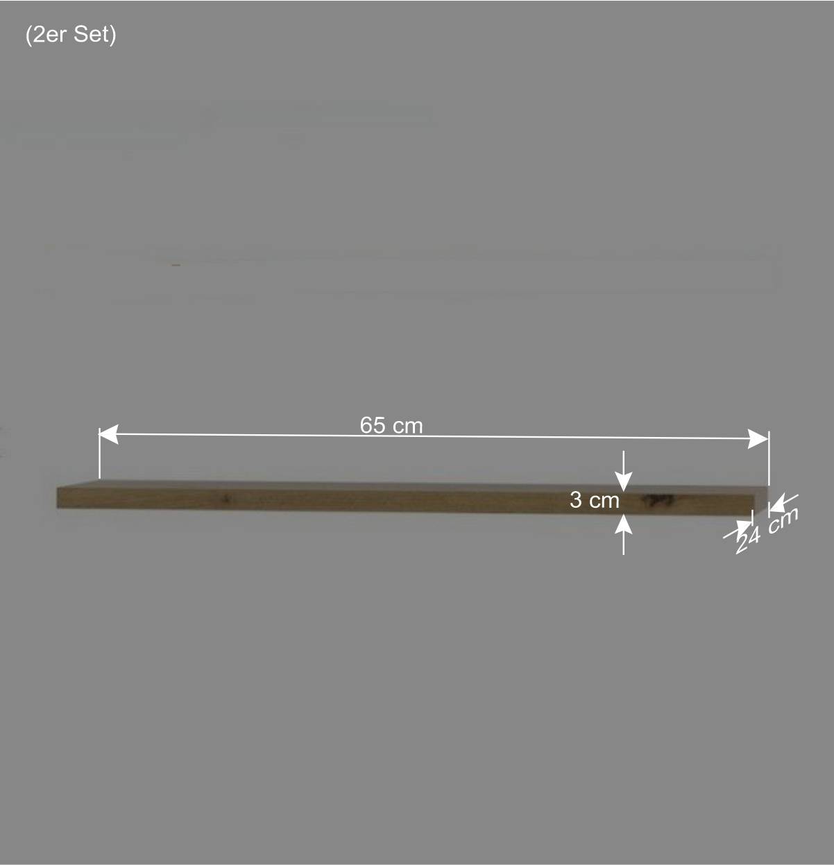 TV Anbauwand Kombination modern - Azar (sechsteilig)