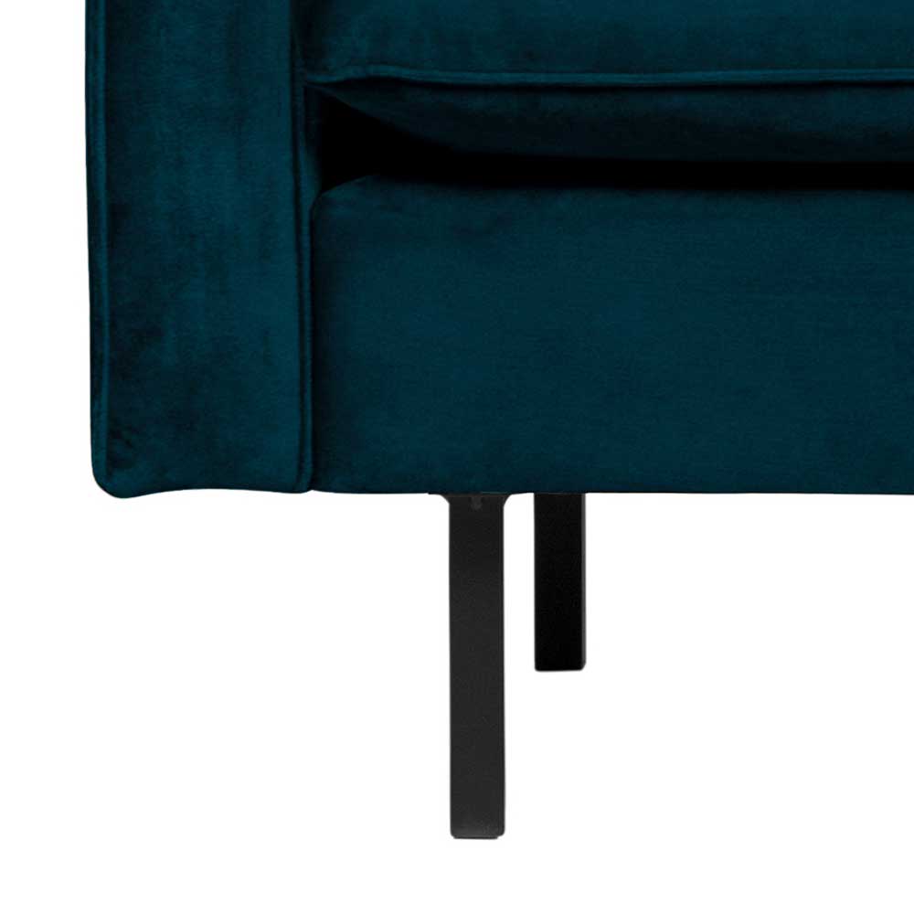 Wohnzimmer Sessel in Blau Samt - Cumagon