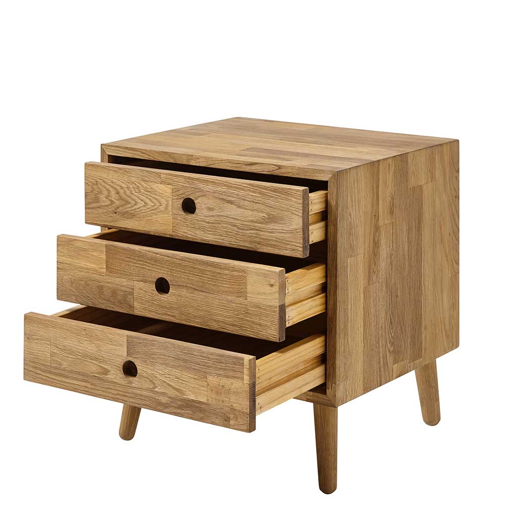 42x45x35 Nachtkommode aus Eiche massiv - Kopiana