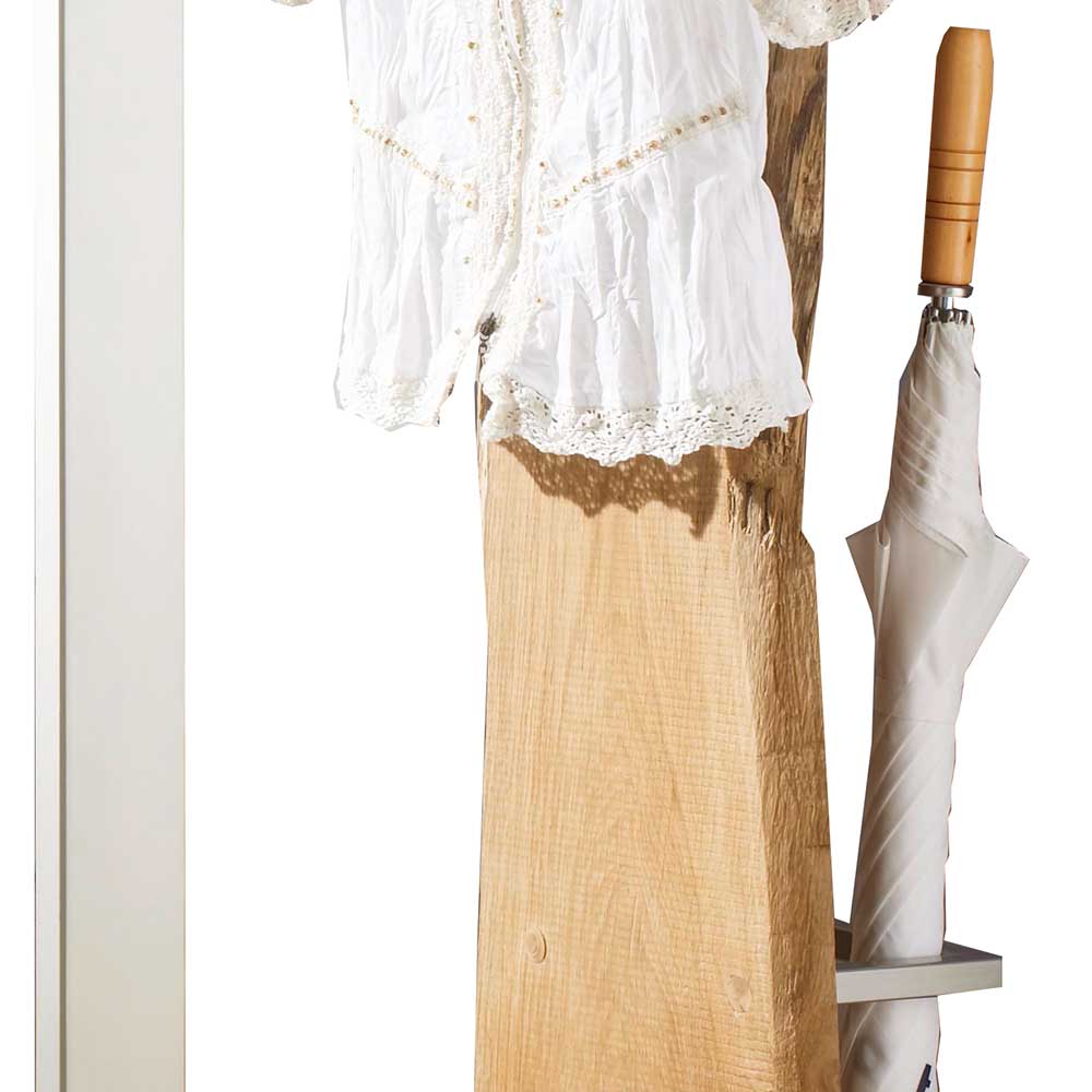 Design Standgarderobe aus Metall & Eiche - Avidora