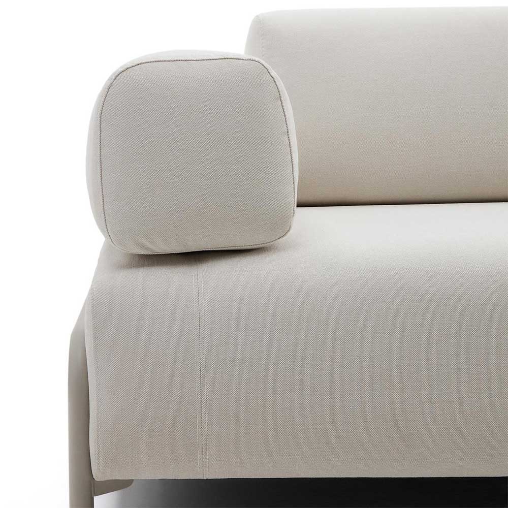 Dreisitzer Sofa aus Chenille in Beige - Turena