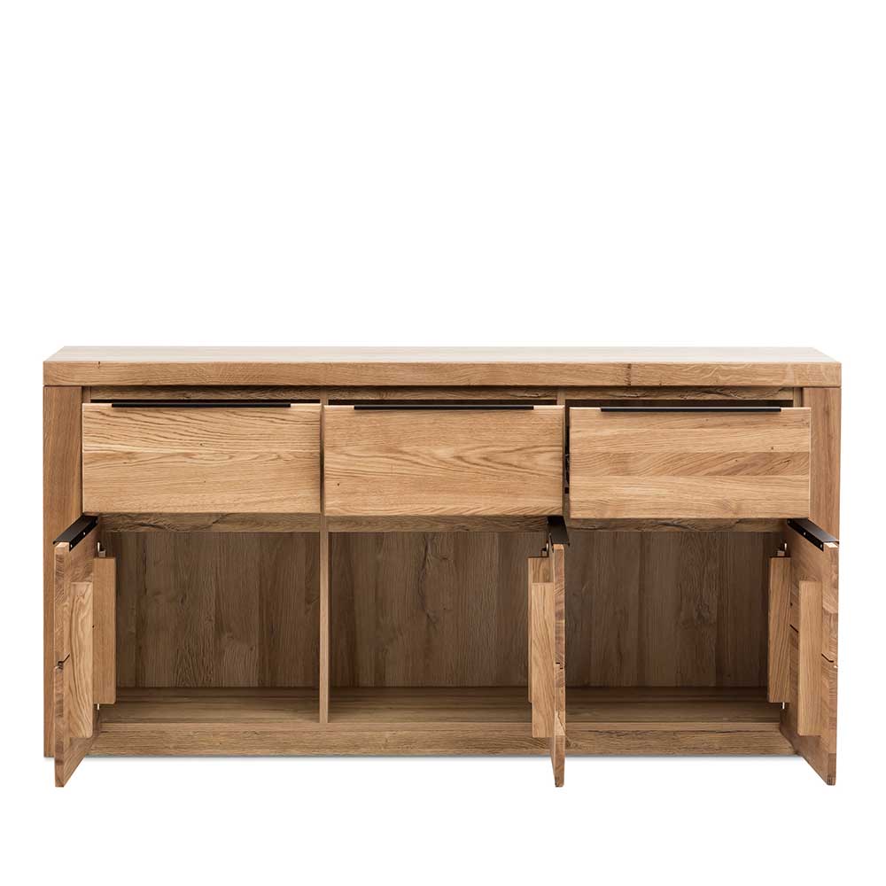 Modernes Sideboard in Eiche teilmassiv - Nelenia