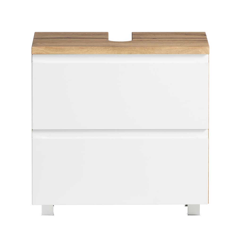 Waschbecken Unterschrank mit Klappe & Schublade - Eight