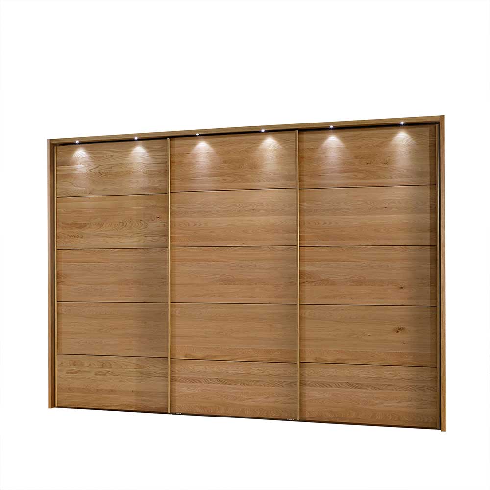 310 cm breiter Schrank aus Eiche Massivholz - Sendician