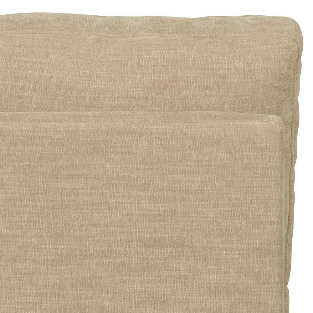 Sofamodul mit Rundung rechts in Beige - Mailan