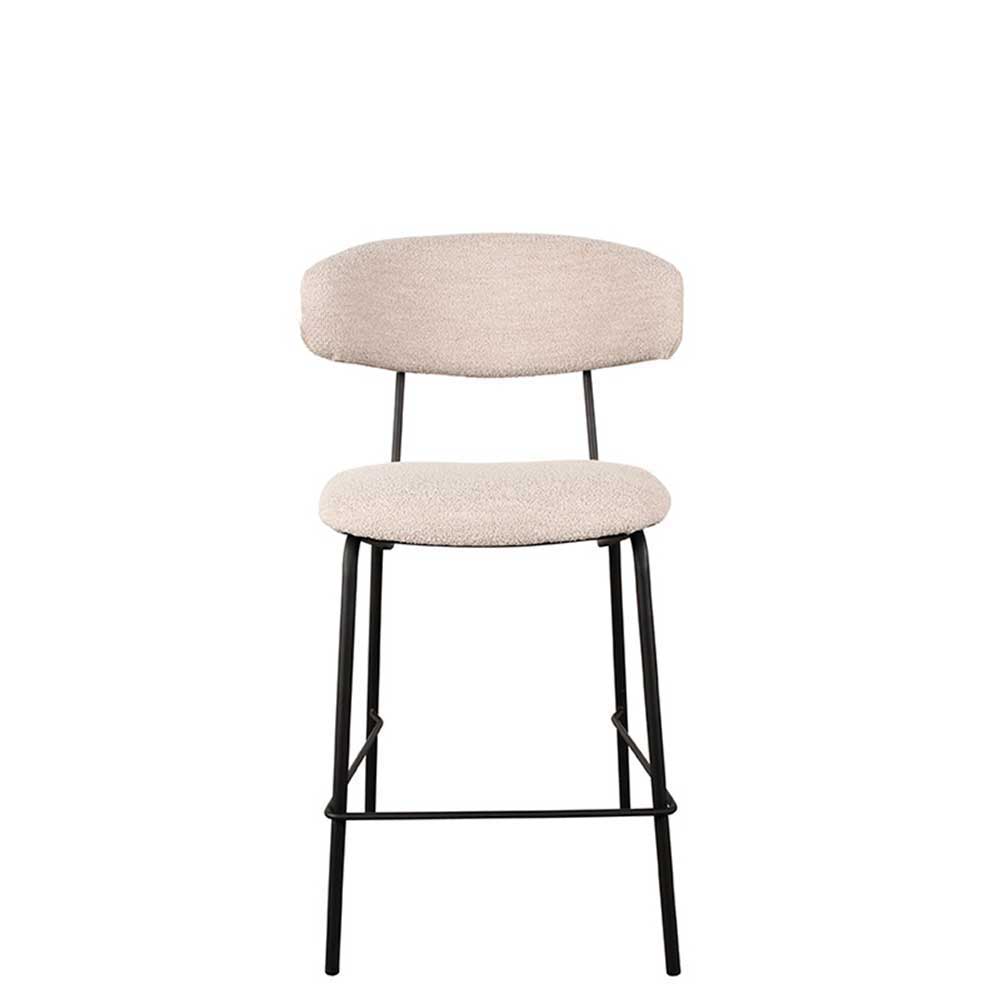 Boucle Tresenstuhl mit 65 cm Sitzhöhe - Carika (2er Set)