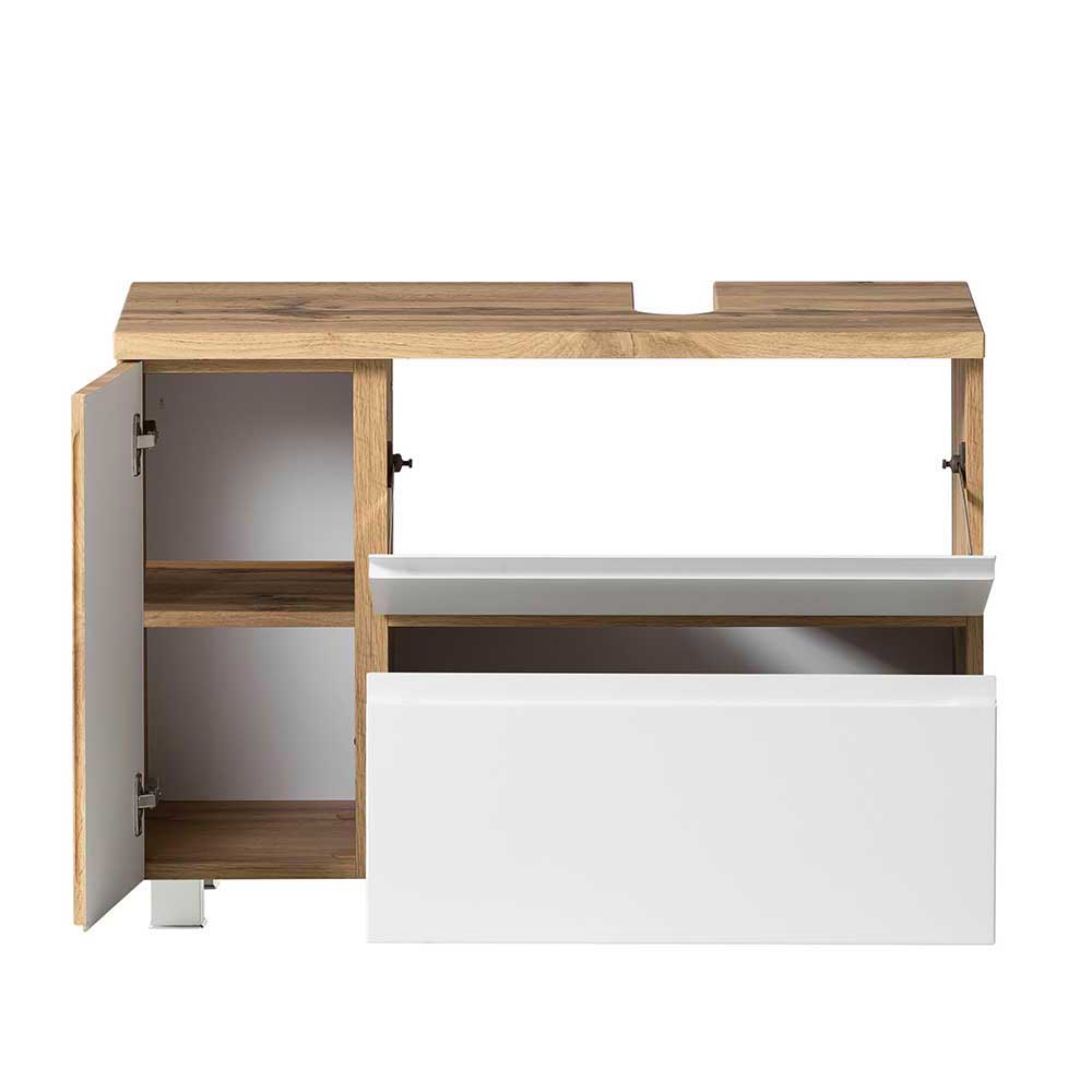 Badschrank für Waschbecken in der Größe 85x59x35 cm - Eight