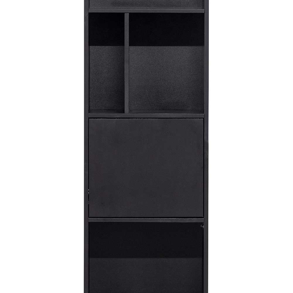 40x210x40 Standregal in Schwarz aus Kiefer - Niwidus