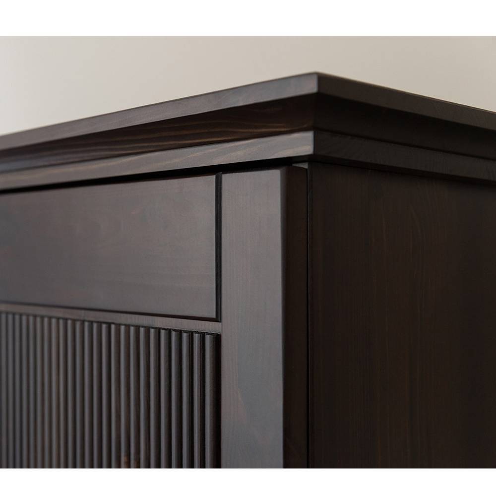 Schlafzimmer Kleiderschrank in Dunkelbraun - Nauizia