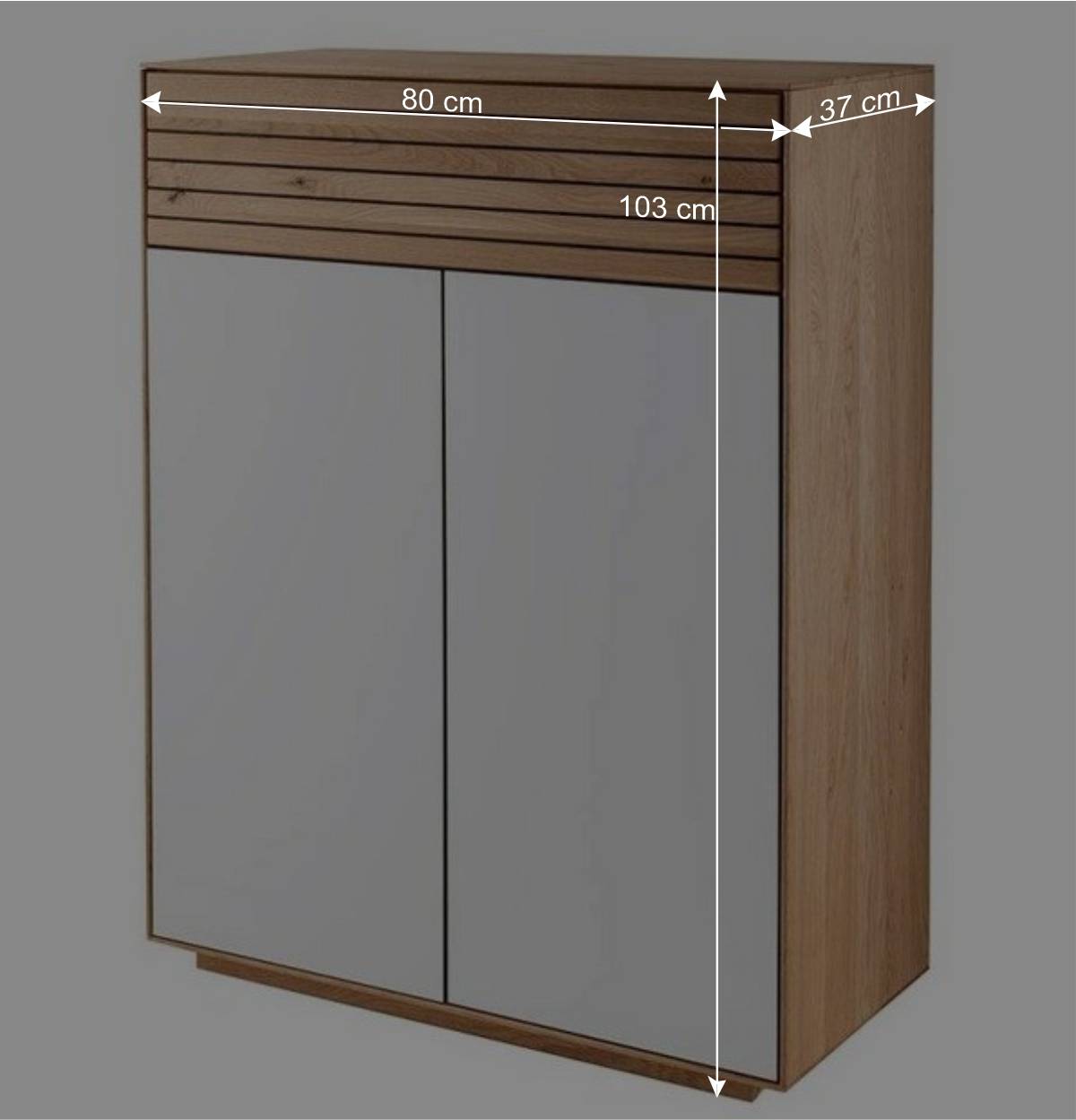 Flureinrichtung aus Asteiche Massivholz - Zonga (sechsteilig)