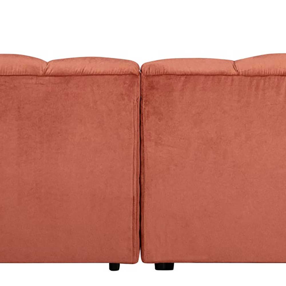 Designsofa in Apricot Samt - Lewis