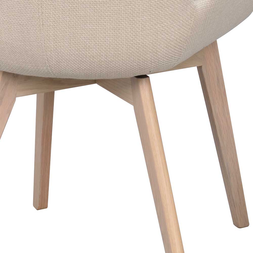 Skandi Esszimmerstühle in Beige - Garcia (2er Set)